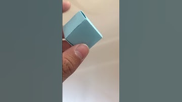 2 MINUTE SEAMLESS ORIGAMI CUBE - No glue or tape - DIY Crafts! #origami #diy #shorts