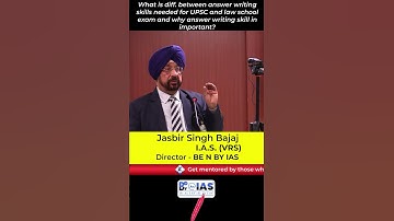 The art of answer writing in #lawschool and #upsc | (VRS) #ias JASBIR BAJAJ SIR | #ytshorts