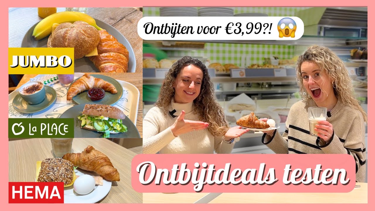 Volledig ONTBIJT voor maar €4,95?! 🫢🥐 - De ONTBIJTDEAL TEST! 🍳 - Bakker Bart en Bagels & Beans🍴