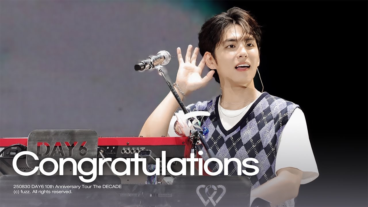 250830 Congratulations - 원필 (WONPIL) | DAY6 10th Anniversary Tour The DECADE | 4K FULL 직캠