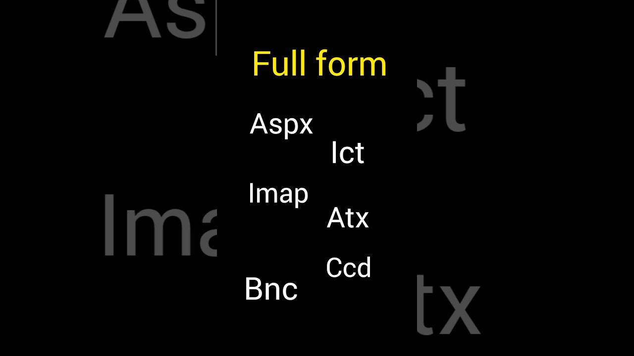 Aspx Ict Imap Atx Bnc Ccd 