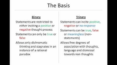 Trinary vs Binary Introduction