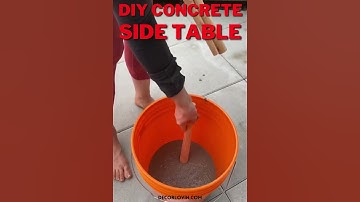 Creative concrete side table,