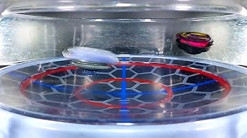 Lucifer The End counters Guilty Upper using Limit Break The End in Slow Motion ベイブレードバースト