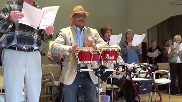 Guest artist Rolando Morales Matos with BCCS Singing for Seniors!
