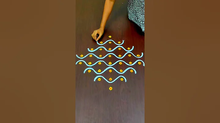 Easy Kolam For Beginners @RoopaRangoli #shorts #rangoli #kolam #muggulu #padikolam #kolangal