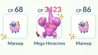 MEGA HERACROSS (#1 Bug Attacker) vs Leader in Pokemon GO.