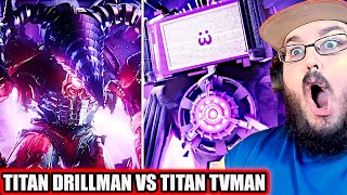 NEW SKIBIDI TOILET - TITAN DRILLMAN VS TITAN TVMAN! skibidi toilet multiverse 025 REACTION!!!