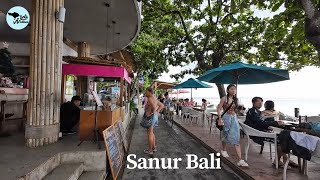 Beautiful Morning Vibes at Sanur Beach Bali | Walking Tour Duyung Beach Sanur to Street Today