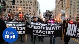 DC prepares for inauguration as protesters gather - Daily Mail