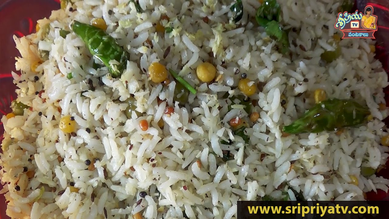 Coconut Rice in Telugu Kobbari Annam Recipe South Indian Coconut