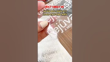 Tem UV DTF logo công ty phân phối các sản phẩm mỹ phẩm phục hồi da - In Kỹ Thuật Số Since 2006