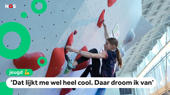 Geke en Tijn hopen ooit te boulderen op de Olympische Spelen