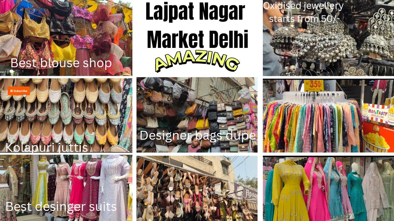 Lajpat Nagar Market Delhi Best* suits market Delhi Designer suits