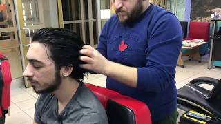 ASMR= young male massage=head massage for long hair=genç erkek masajı=uzun saçlı erkeğe kafa masaj'ı