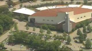 Sky 5 Aerials: McNair's Body Moved To Mount Zion Scripture Reading Steve Mcnair Memorial