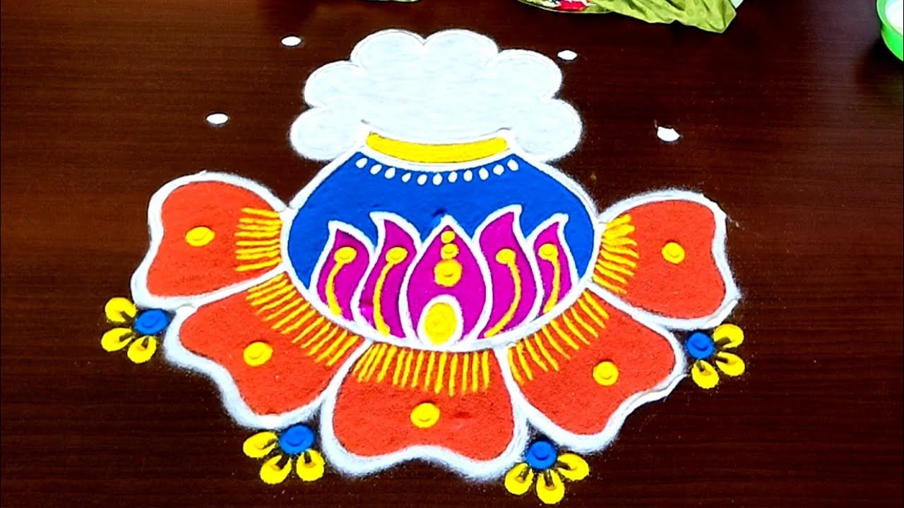 Pongal Special Rangoli Designs/Bhogi Kundala Muggulu/Sankranthi ...