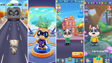 Talking Tom Gold Run,Talking Tom Hero Dash,Pet Runner,Running Pet (Android/iOS) Gameplay