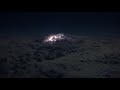 Pilots' view of a thunderstorm over the Atlantic Ocean