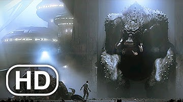 STAR WARS Gorog GIANT MONSTER Fight Scene Cinematic 4K ULTRA HD - Force Unleashed Series