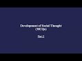 Social Thought Quiz, Part 2