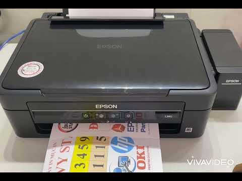 Video Máy in màu Epson L360 cũ in đa chức năng - youtube