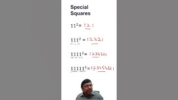 Squares of  Numbers which has all 1