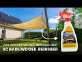 Hoe moet ik mijn schaduwdoek reinigen? | Schaduwdoek reiniger