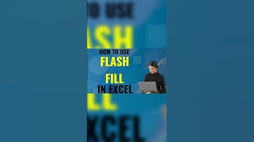 HOW TO USE FLASH FILL IN EXCEL #yt #excel #shorts #education