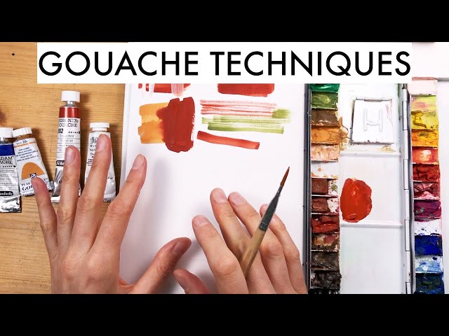 Gouache 101 · Tips and Techniques + Paper, Brushes and Cheap vs