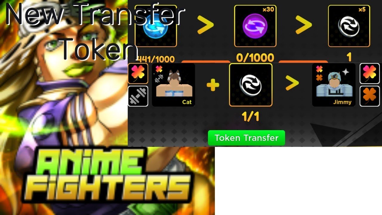 How to get a token transfer in update 43 anime fighters｜TikTok Search