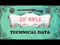 Technical Data of .22" Rifle !! Specifications of .22 Inch Rifle !! .22 इंच राइफल का टेक्निकल डाटा