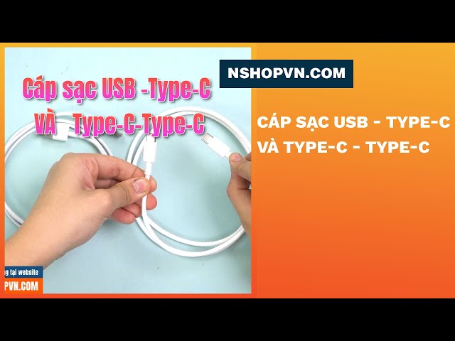 Cáp (cable) sạc USB Type-C, cáp dữ liệu | Type-C sang Type-C  dài 1 mét (973A | 0QH2)#Shorts