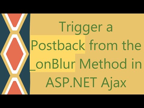Trigger a Postback from the _onBlur Method in ASP.NET Ajax