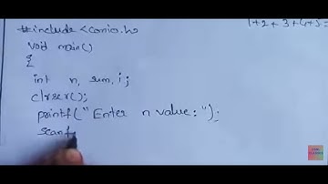 PROGRAM FOR SUM OF N NATURAL NUMBERS IN C IN TELUGU