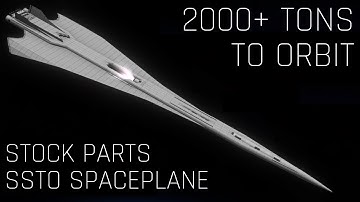 Collapsar: 9500 ton, 230m stock parts SSTO | KSP 1.12.3