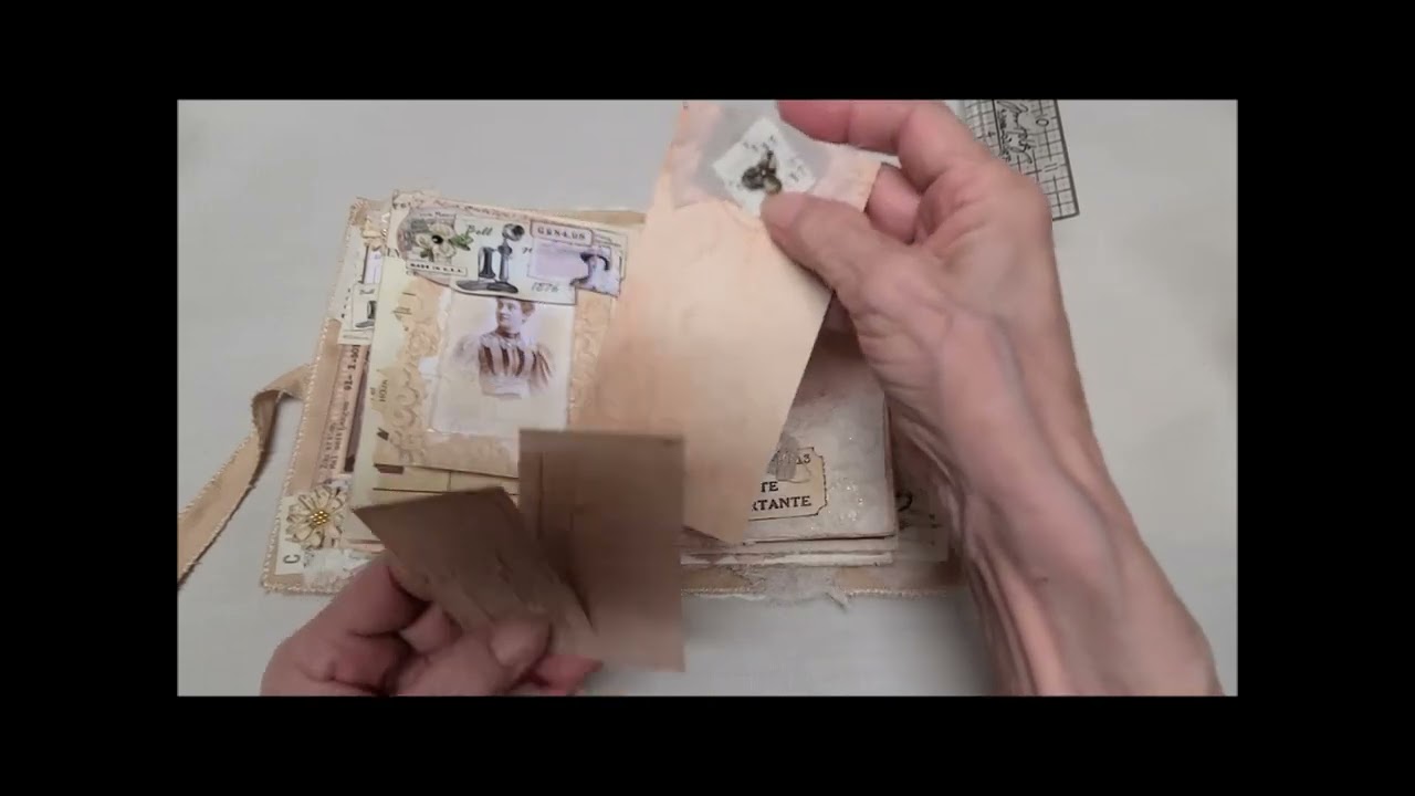Lady in a Pearl Studded Dress Junk Journal - YouTube