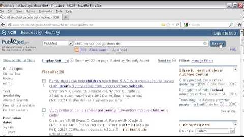 Beyond Google Video 8: PubMed Search History