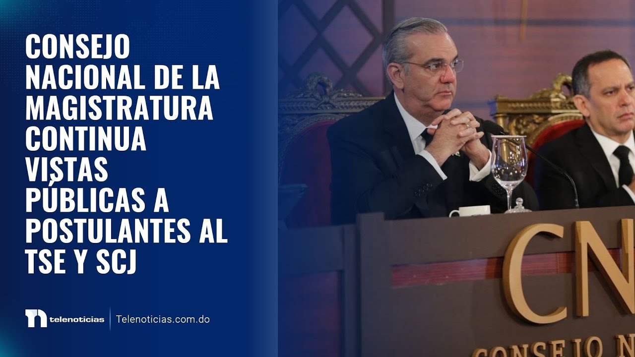 Consejo Nacional de la Magistratura continua vistas públicas a postulantes al TSE y SCJ