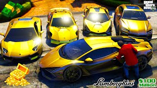 Michael Steal Lamborghini Golden Cars in GTA V #167