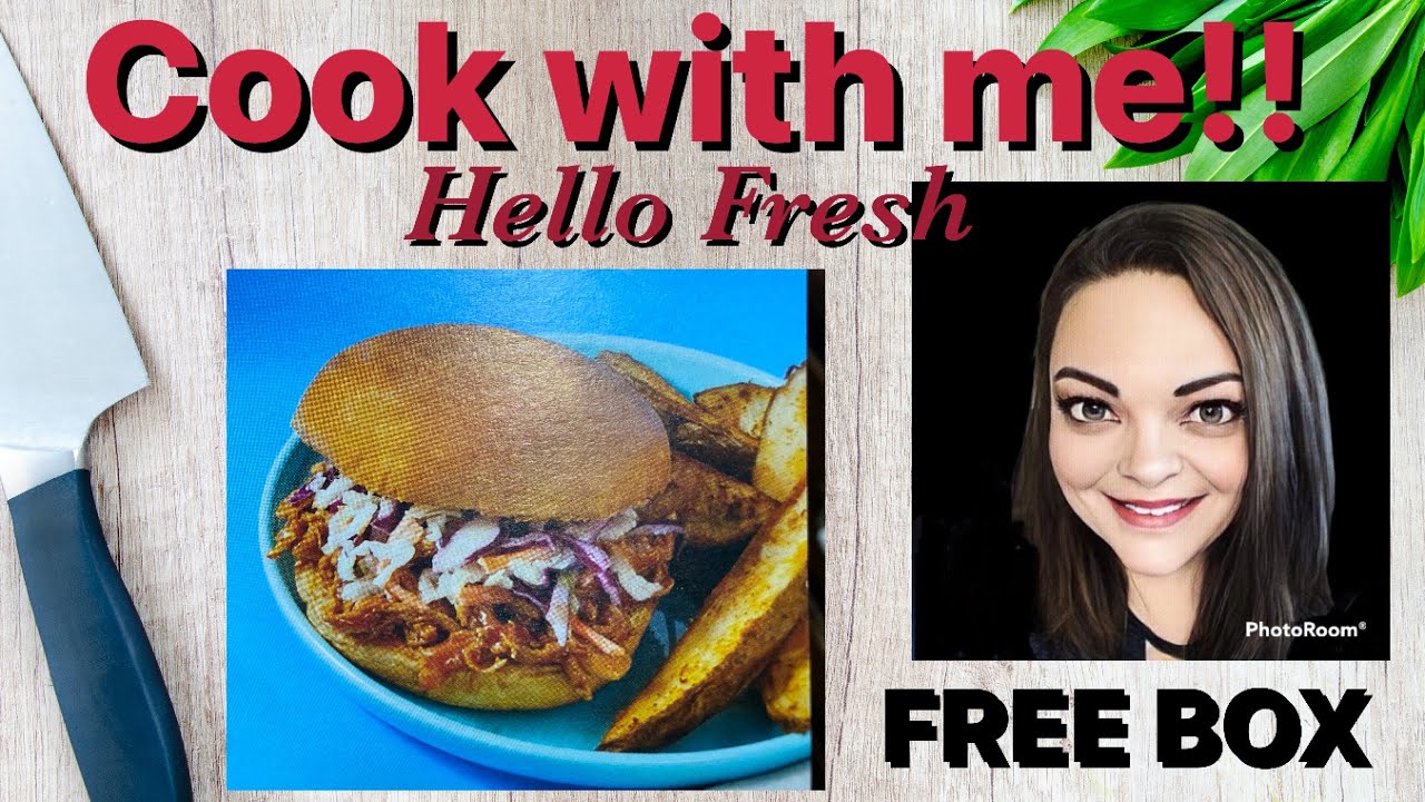 Cook with me!! BBQ Chicken Sandwiches from Hello Fresh + FREE BOX - YouTube