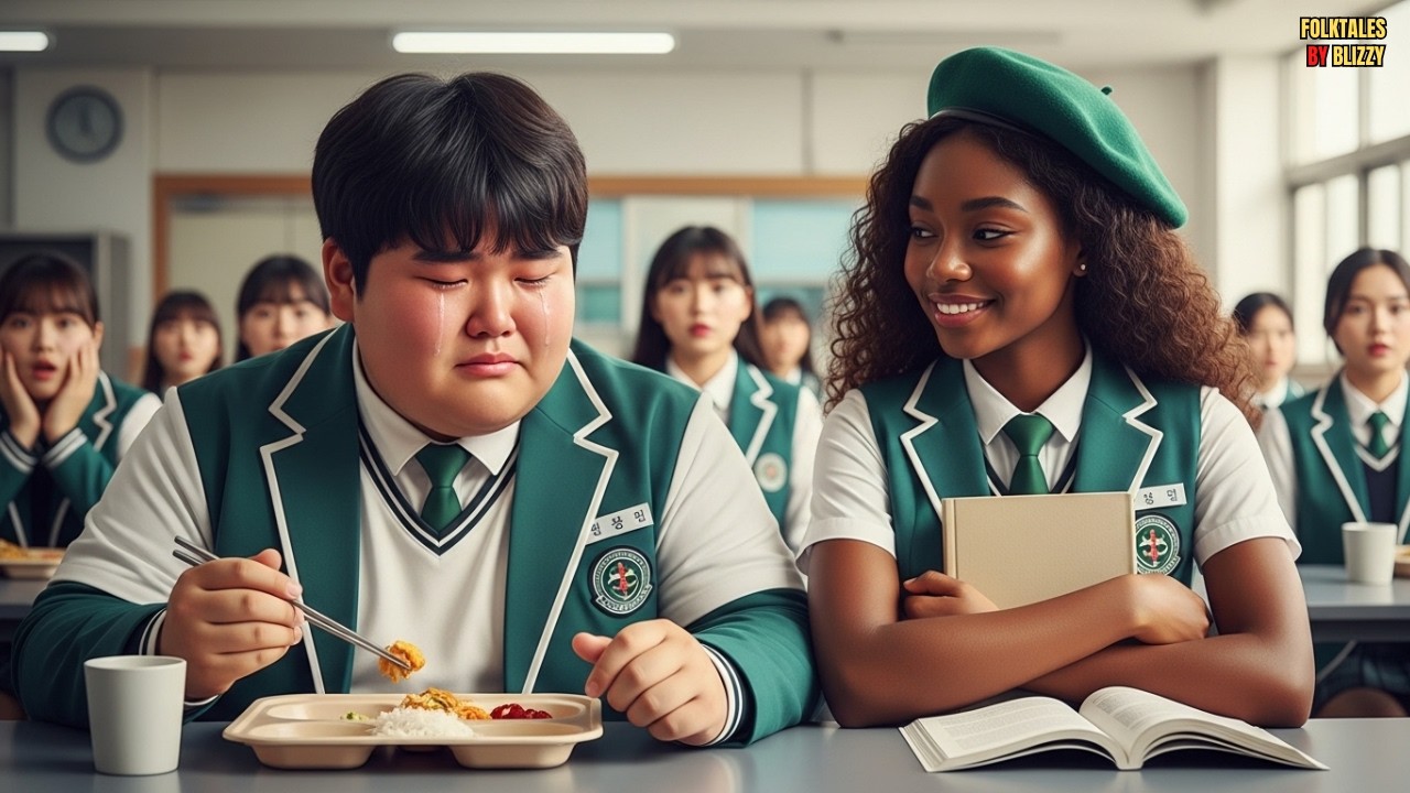 The Beautiful Black Girl Who Fell in Love With the Fat Bullied Korean Boy Everyone Ignored