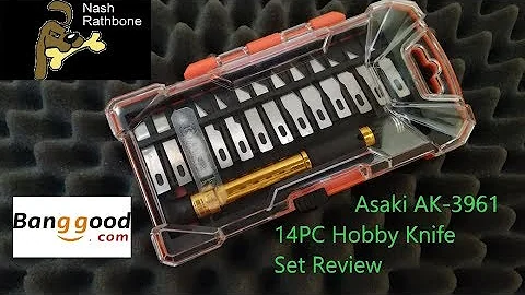 Asaki AK-3961 14 PC Hobby Knife Review