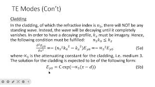 Asymmetric Dielectric Slab Waveguide - Part 2 (Derivation of b-V equation using Maxwell Equations)