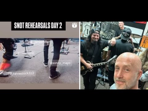Snot post rehearsal video with new mystery vocalist