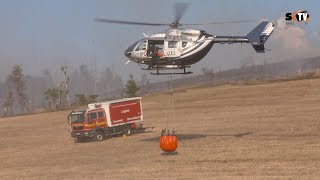 Großflächiger Waldbrand In Thüringen - Nahe Gösselsdorf Landkreis Saalfeld-Rudolstadt