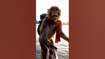 🧠 "AI Monkey बना YouTuber 😱 | Funniest Vlog Ever!" #shorts #veo3#kashish