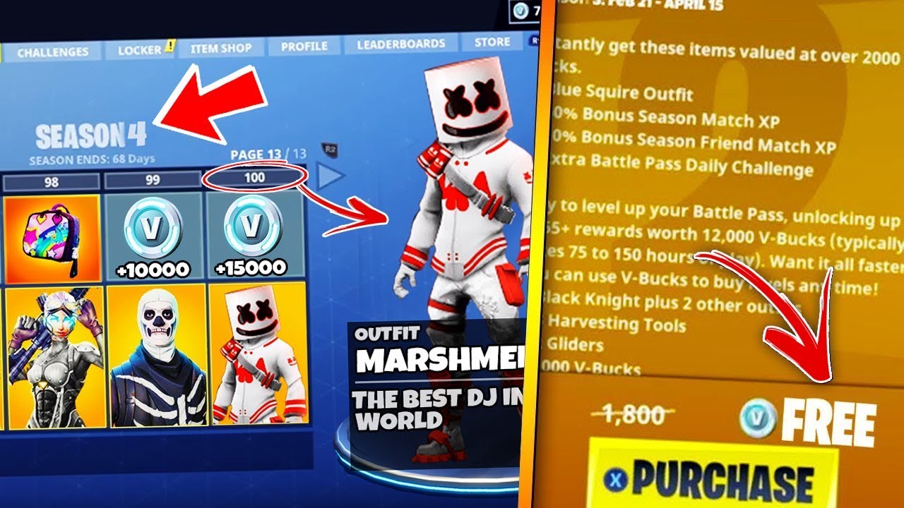 new how to get fortnite season 4 battle pass for free fortnite season 4 battle pass - fortnite free season 4 battle pass