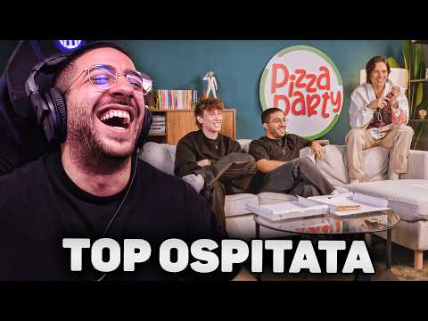 Gioee REAGISCE a PIZZA PARTY con lui come OSPITE!