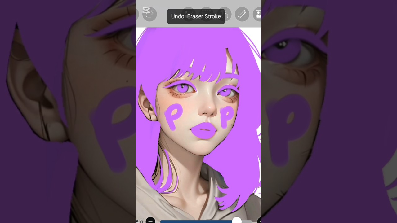 animeanime 💖💜💙 hair colour art #anime #drawing #asmr #viral #shorts